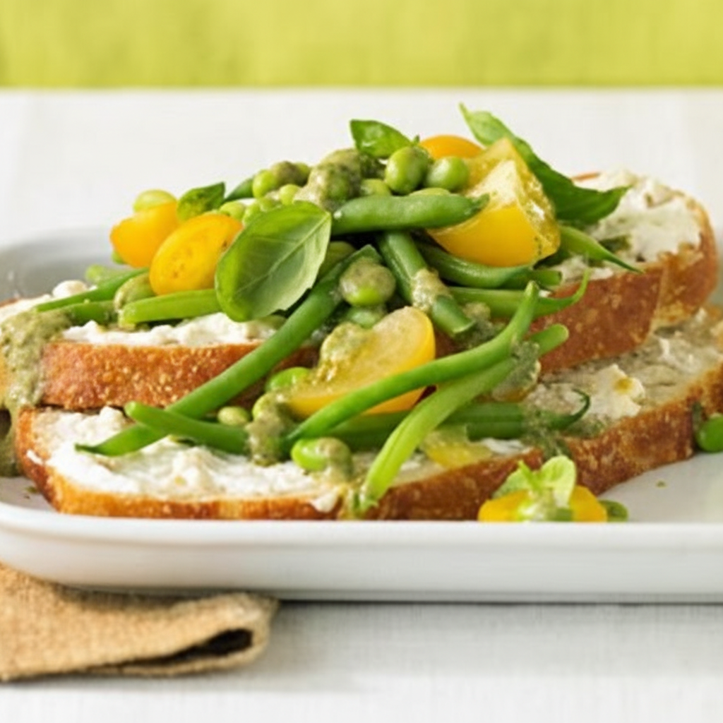 سالاد نان و دانه های سویا