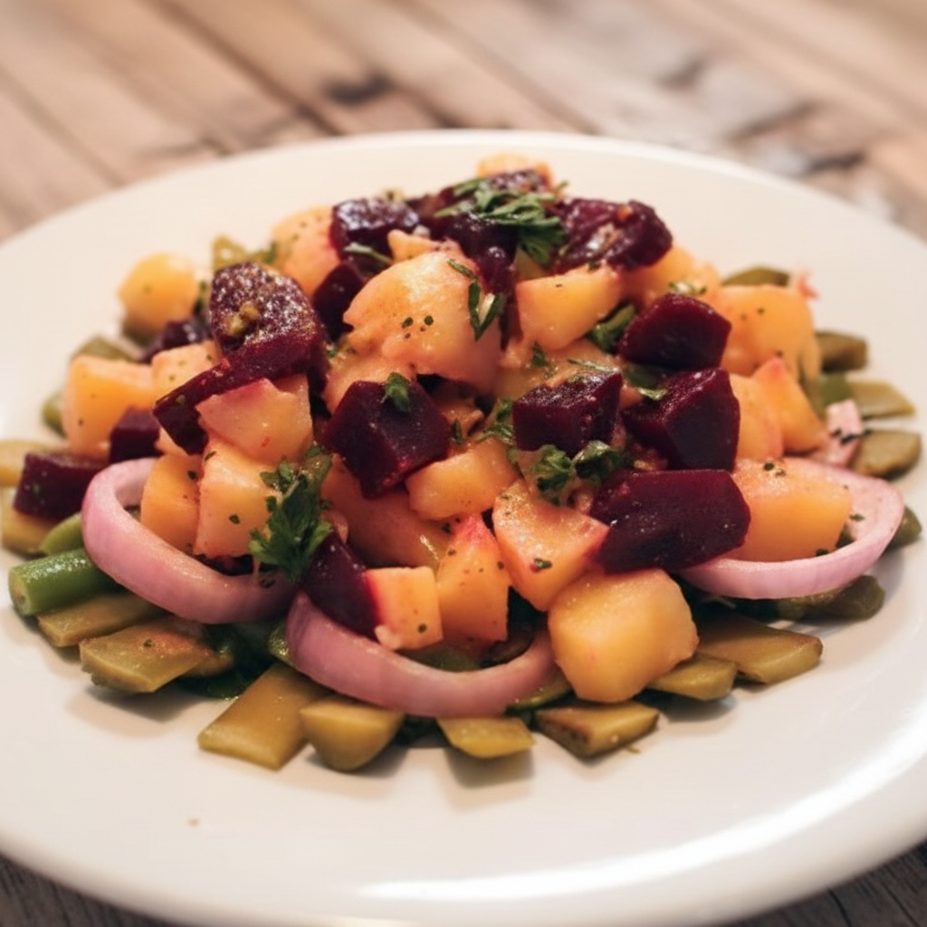 سالاد لبو و سیب زمینی