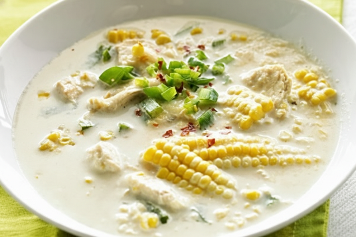 سوپ جوجه و ذرت