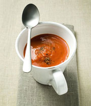 سوپ فلفل دلمه ای