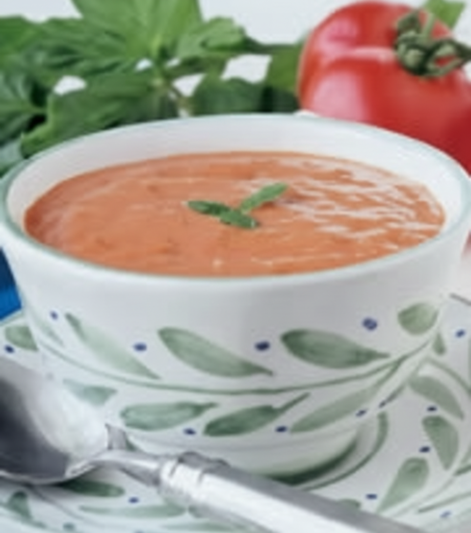 سوپ گوجهفرنگی با ماکارونی پیچ