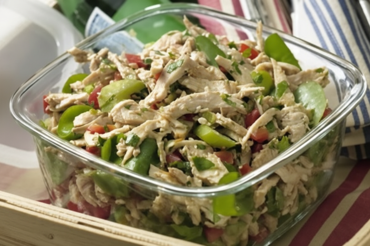 سالاد مرغ {کم کالری}