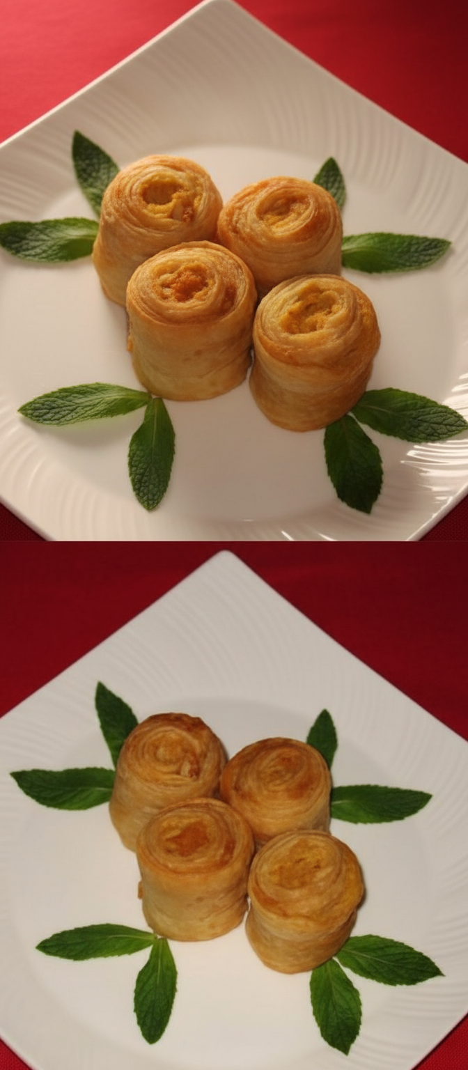 بورک گل با خمیر یوفکا