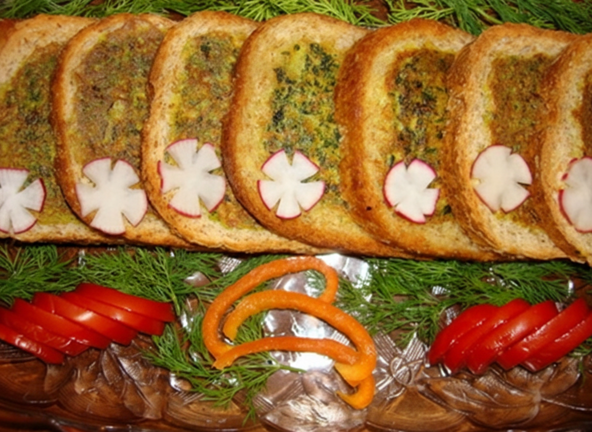 کوکوسبزی در نان تست