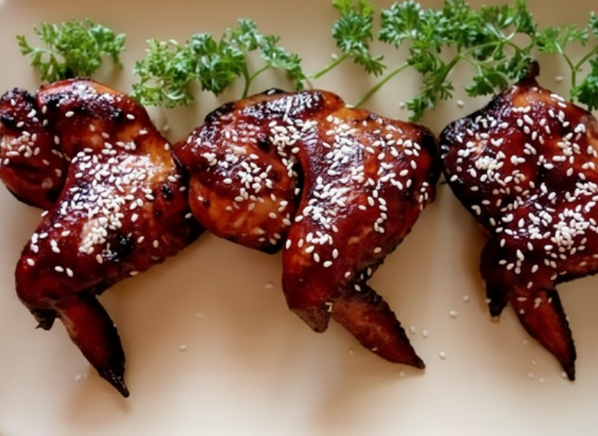 بال مرغ سرخ شده