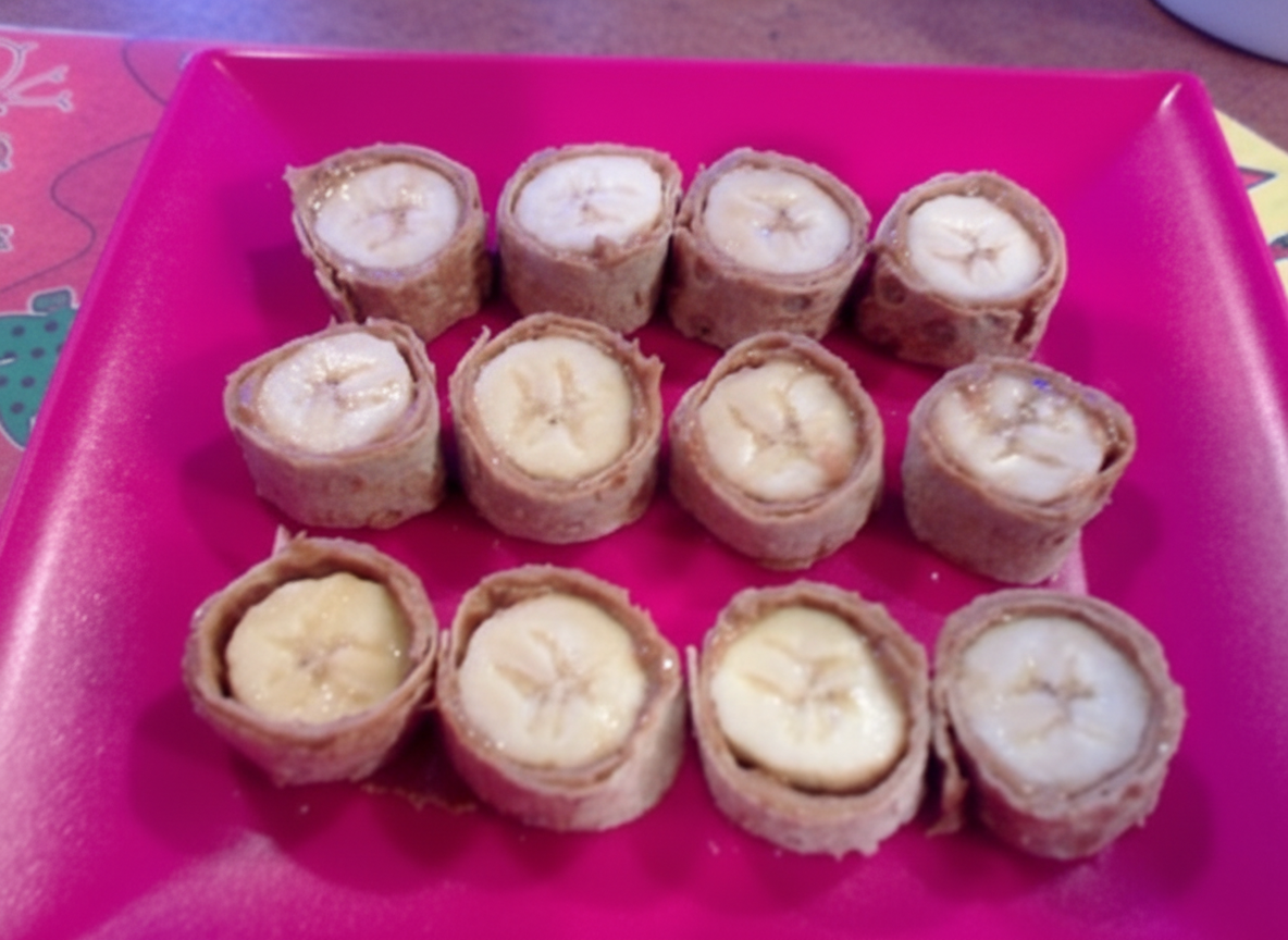 دسر موز و کره بادام زمینی