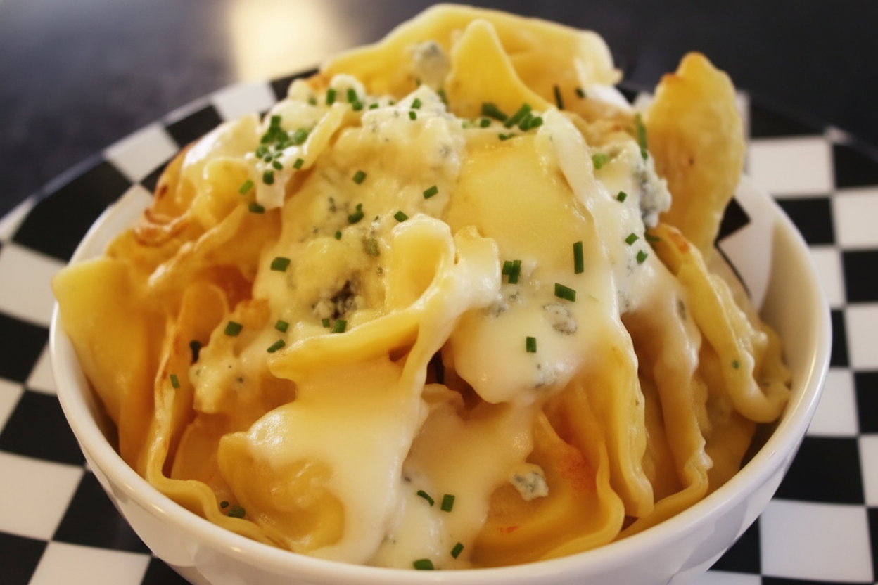 چیپس و پنیر فیله مرغ در مایکرویو