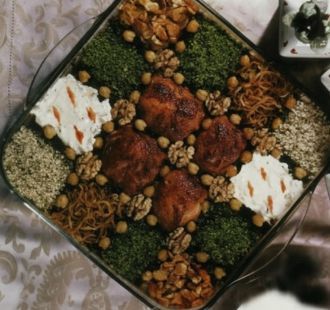 کشک بادمجان با عدس