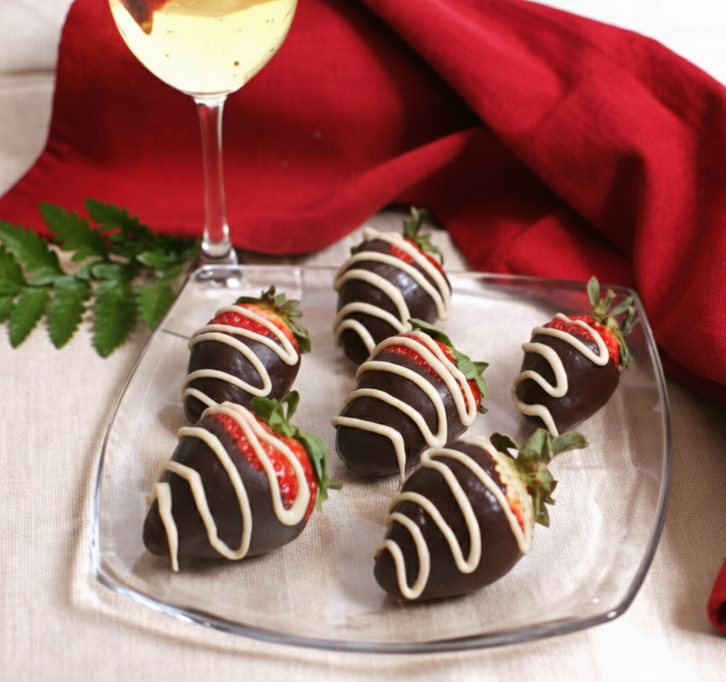 توت فرنگی های شکلاتی