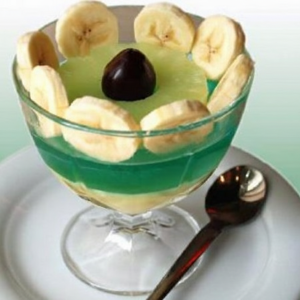 کارامل و ژله با میوه