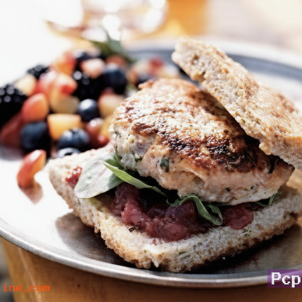 ماهی برگر با نان تست