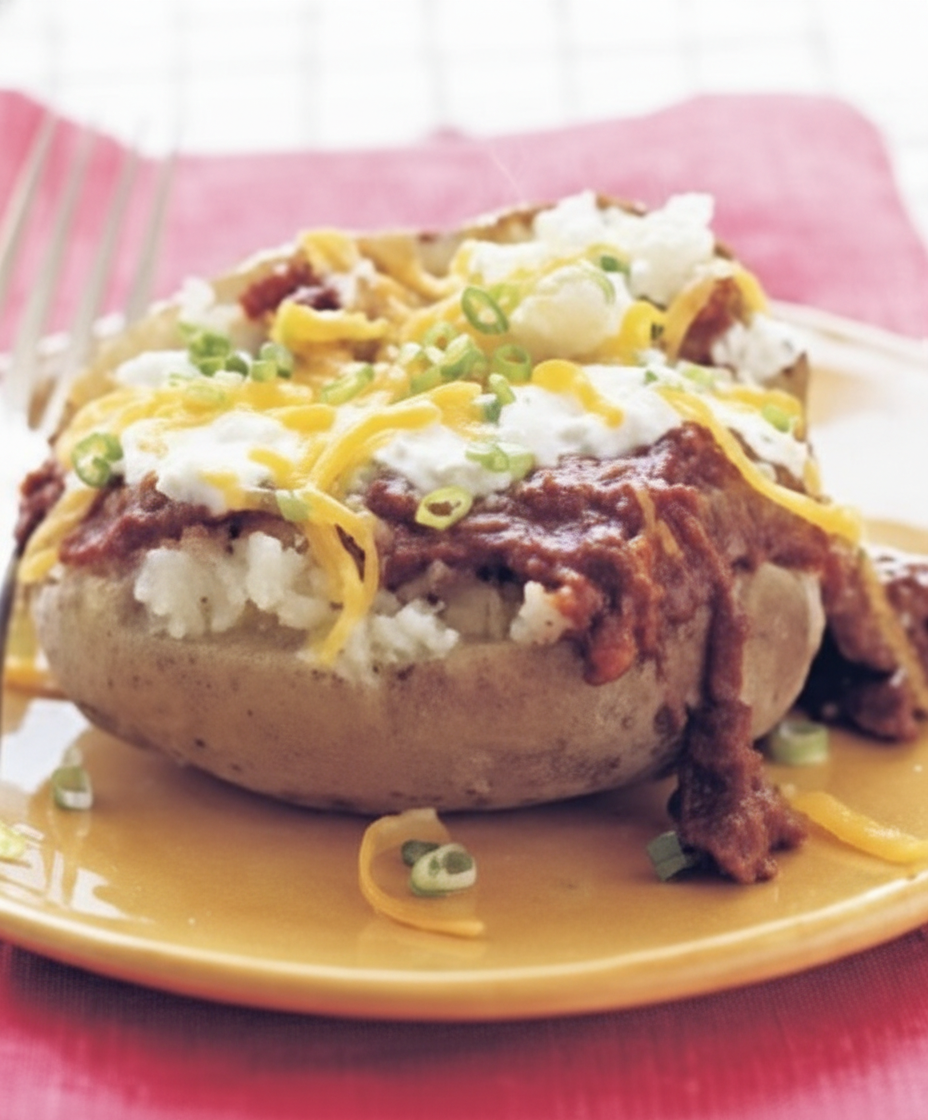 سیب زمینی شکم پر با مرغ