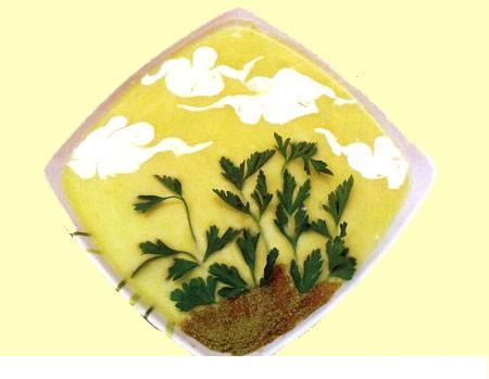 حریره سیب زمینی و کدو سبز