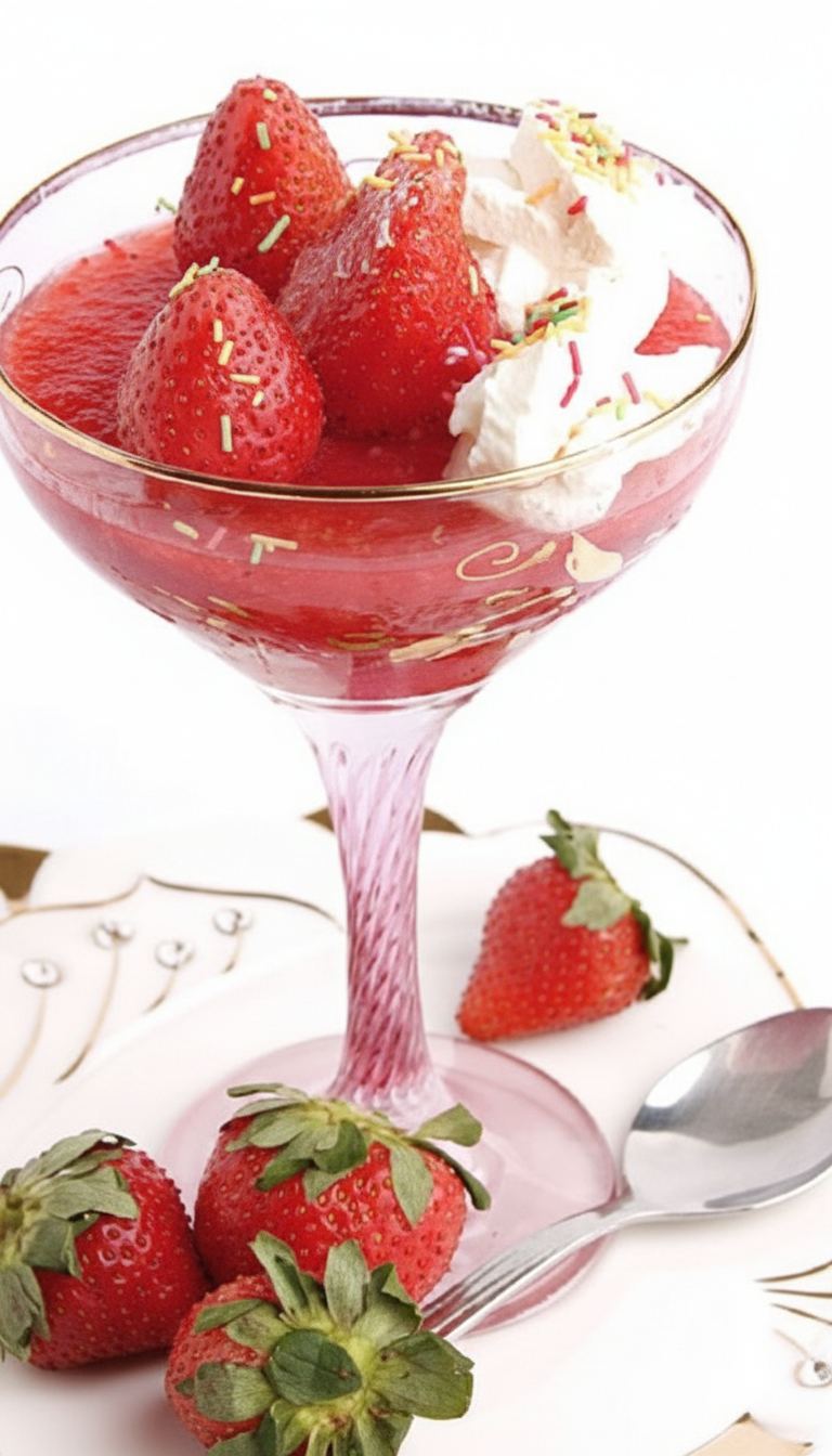 ژله توت فرنگی