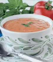 سوپ‌ گوجه‌فرنگی با ماکارونی پیچ