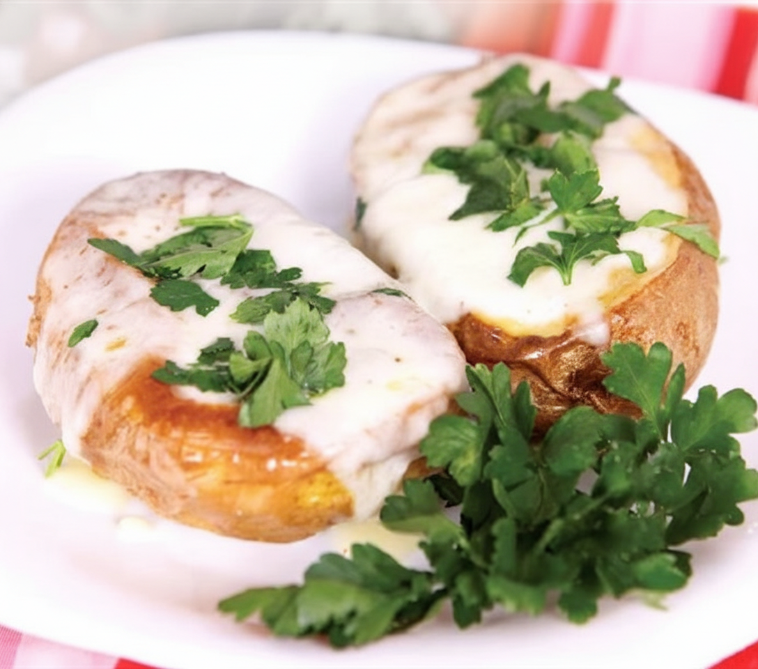 سیب زمینی تنوری با طعم سیر