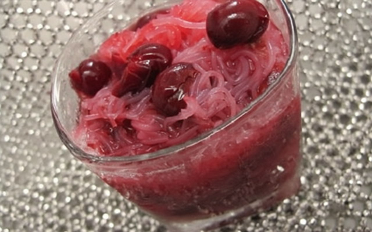 دسر نودل آلبالو