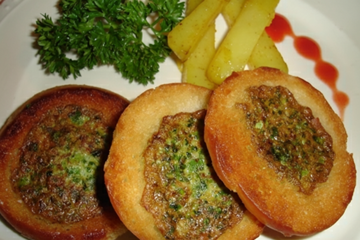 کوکو سبزی با قالب نون