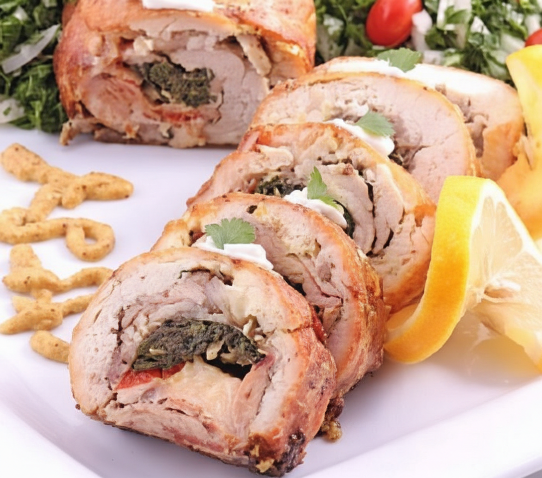 رولت مرغ با ژامبون