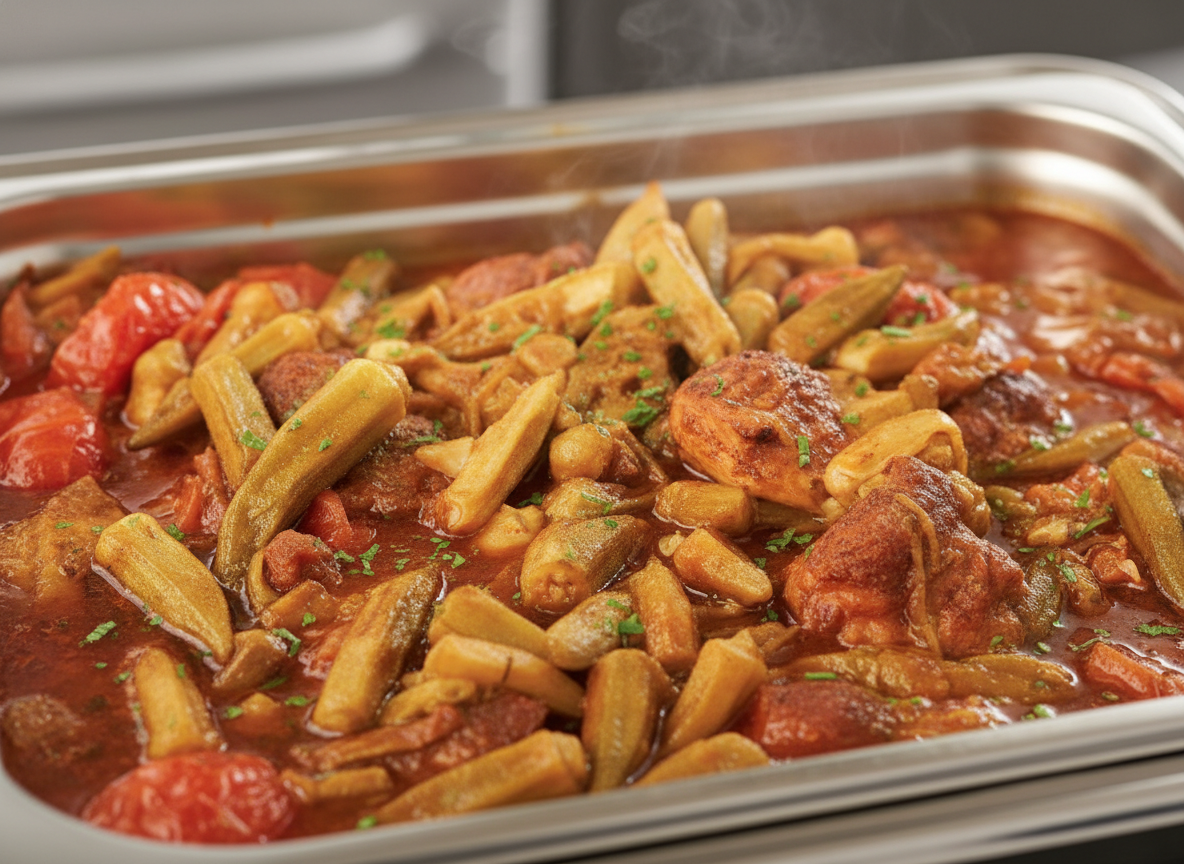 خورش بامیه به سبک جنوبی