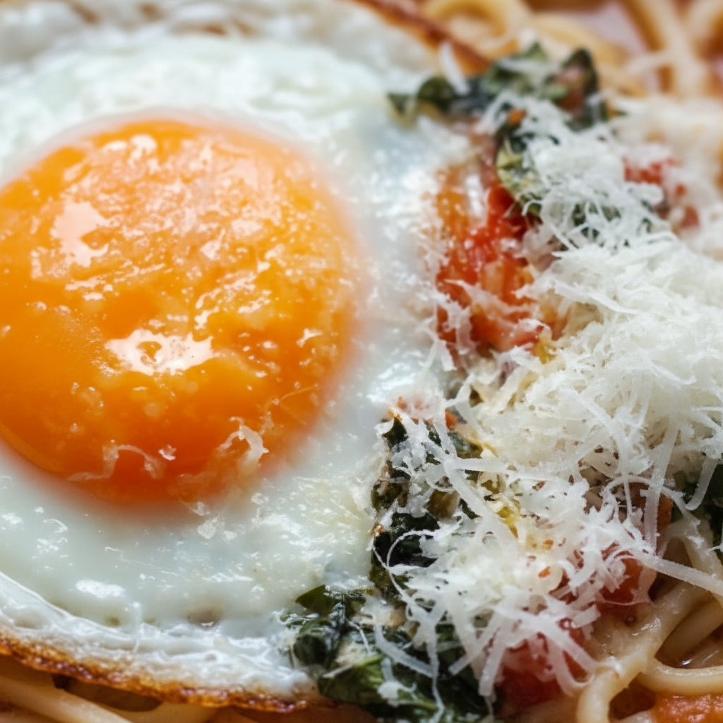 گوشت چرخ کرده با نیمرو