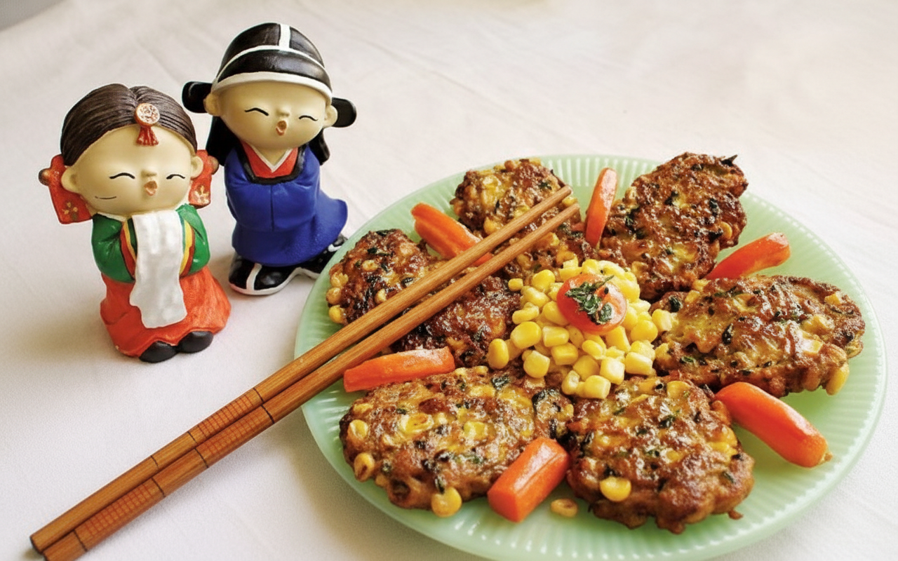 کتلت ذرت با پیازچه