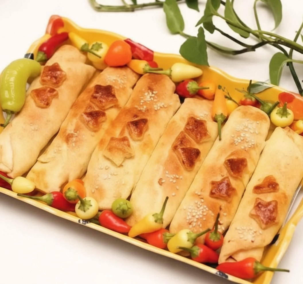 نان لقمه ای با کالباس