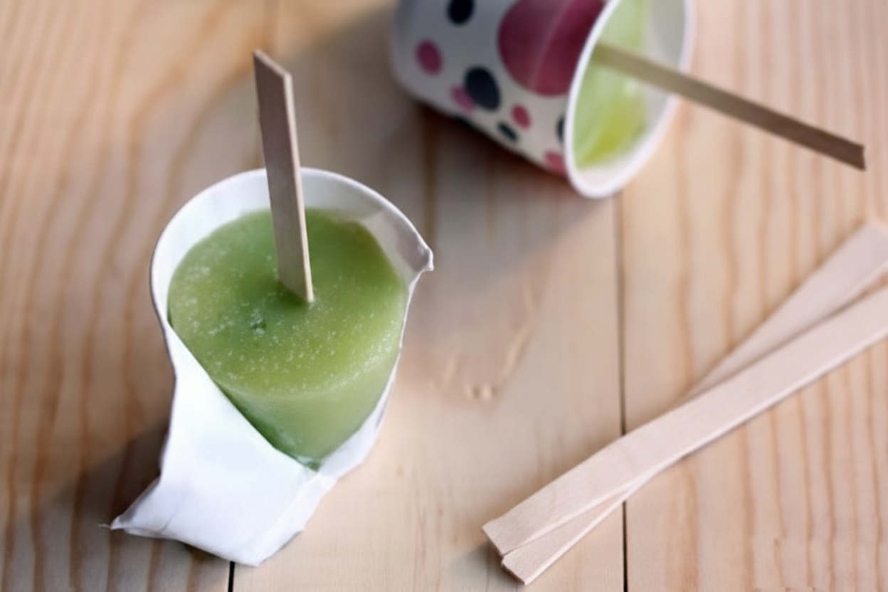 بستنی یخی با طعم لیمو