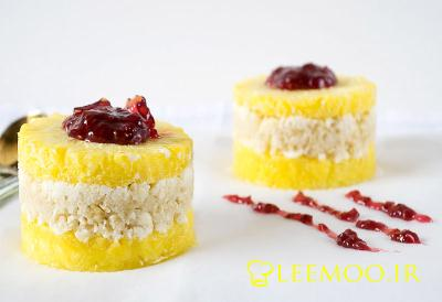 دسر اناناس و بادام