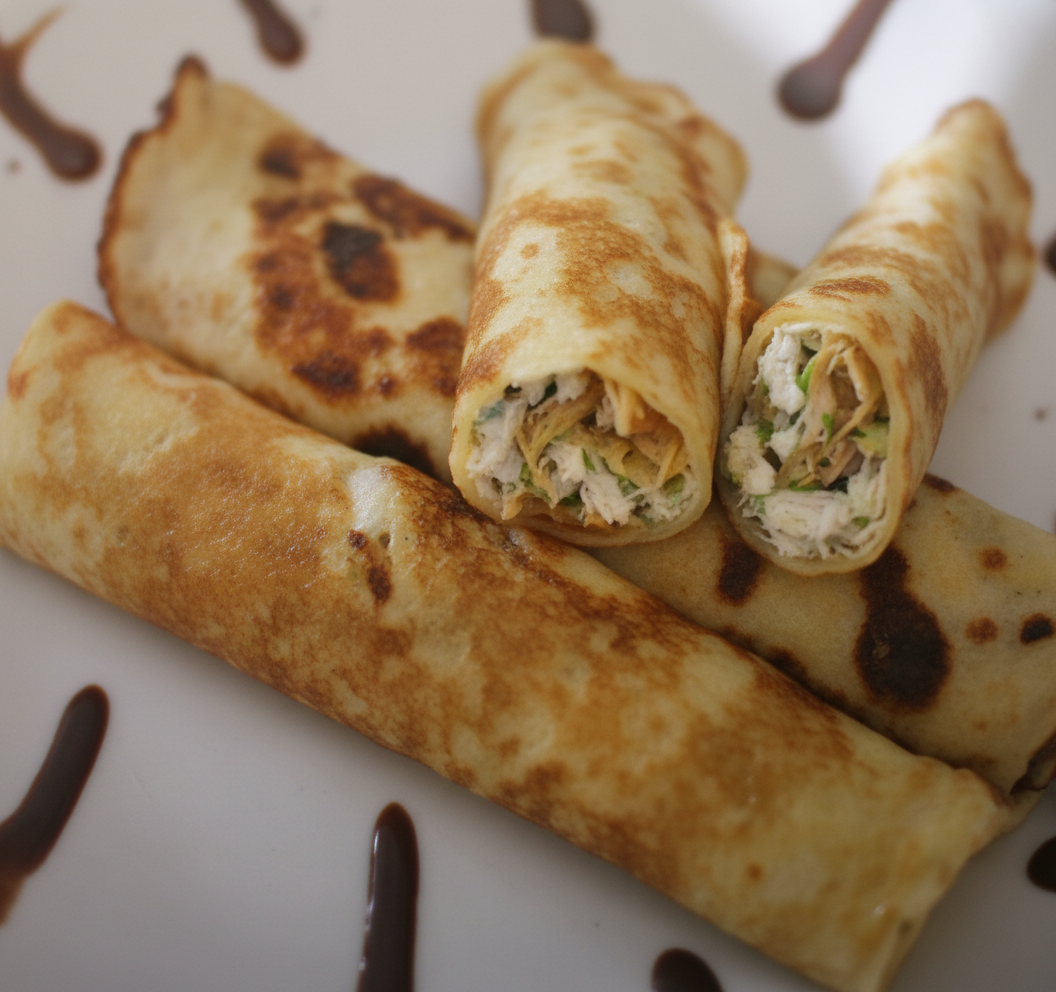 رول پنیر وسبزی